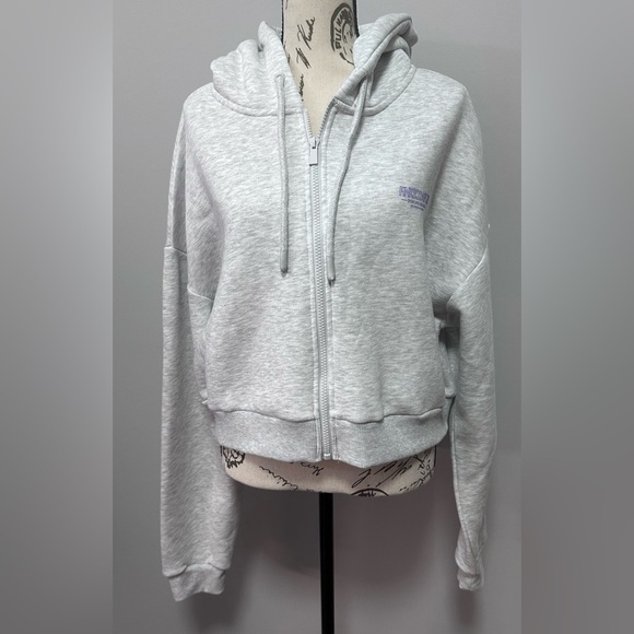 👚 Pink Soda Sport Women's Gray Cropped Pullover Sweater - Size /Medium, NWT - Picture 1 of 13